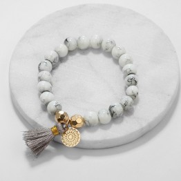 30 Styles Mix Turtle Heart Pearl Wave LOVE Crystal Marble Charm Bracelets for Women Boho Tassel Bracelet Jewelry Wholesale