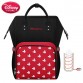 Disney Diaper Bag Backpack USB Bottle Insulation Bags Minnie Mickey Big Capacity Travel Oxford Feeding Baby Mummy Handbag