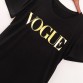 Women T shirt 2019 Summer VOGUE Women Tops Gold Shining Letter Printing Top Tee Casual Short Sleeve O Neck Woman Clothe