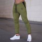 YEMEKE 2019 Cotton Men full sportswear Pants Casual Elastic Mens Fitness Workout Pants skinny Sweatpants Trousers Jogger Pants